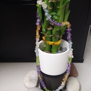 Handmade multi color necklace.
